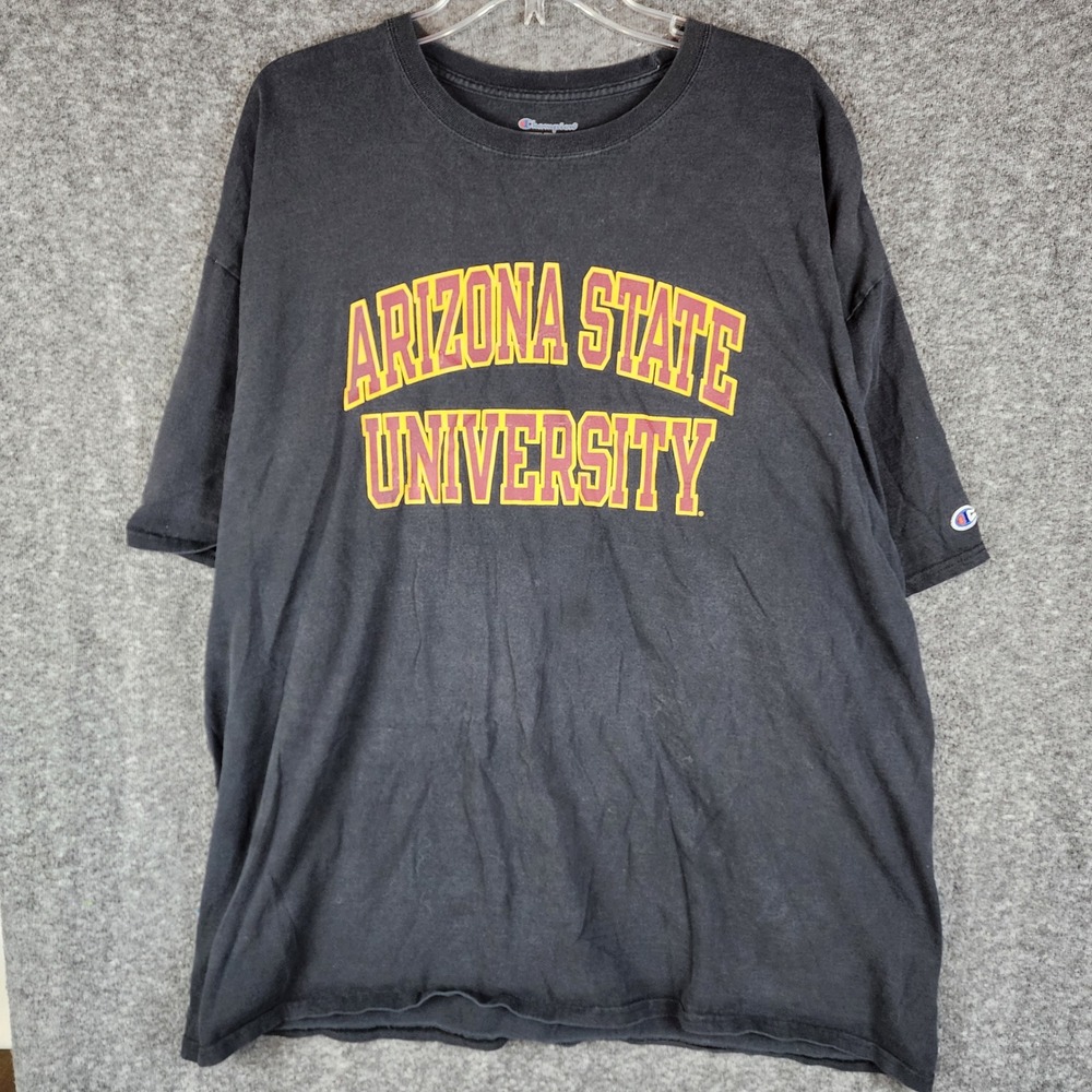 Arizona State T-Shirt Mens 3XL Black NCAA Football Sun Devils Champion EUC